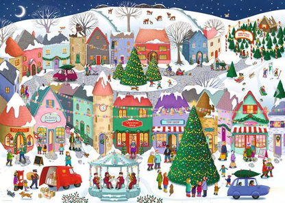 Mesés karácsonyi város Ravensburger 1000 darabos kirakó puzzle (RA-12001758) - puzzlegarden