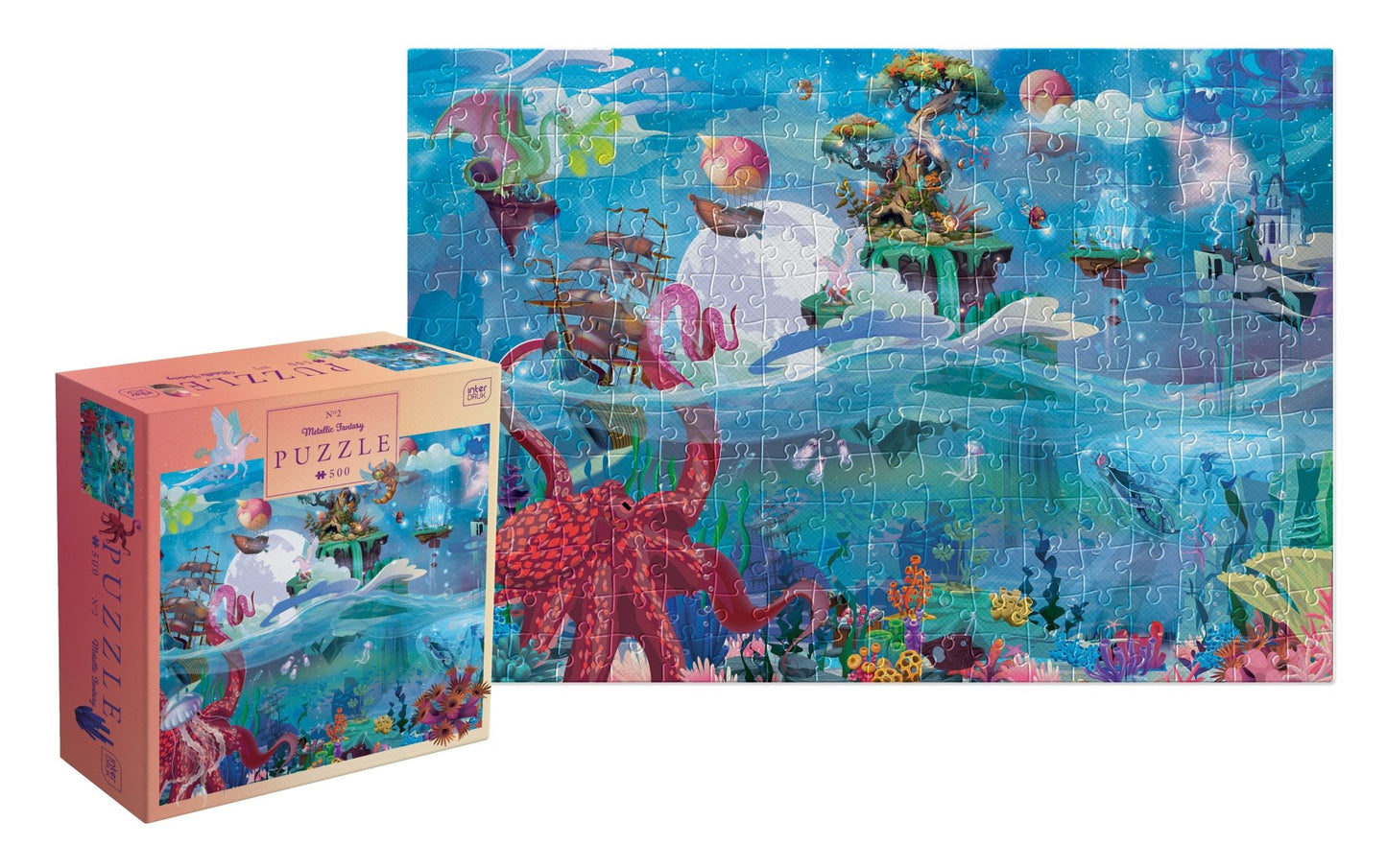 Metálfényű fantázia – Csodaország Interdruk 500 darabos kirakó puzzle (ID-PUZ500MFW) - puzzlegarden