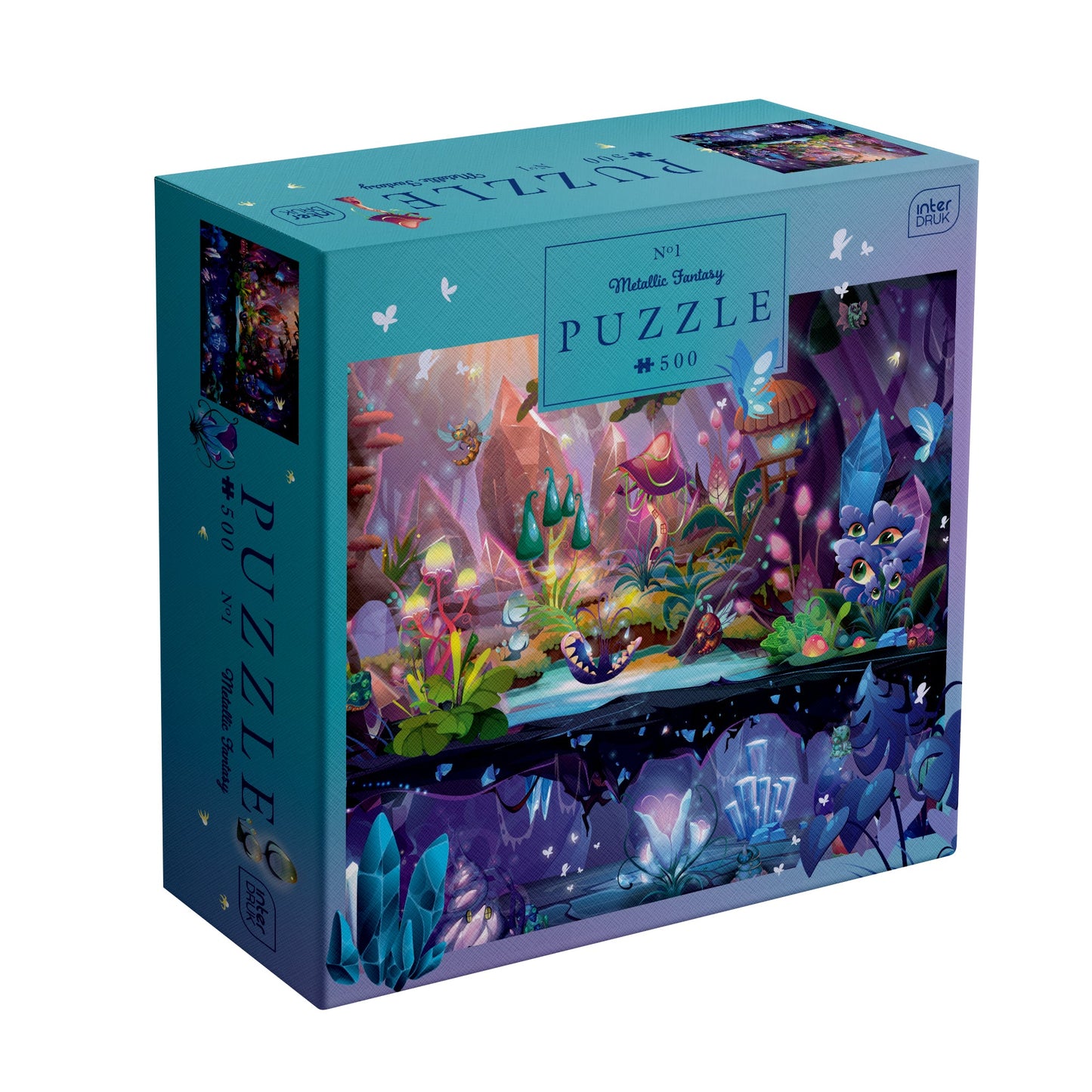 Metálfényű fantázia – Varázserdő Interdruk 500 darabos kirakó puzzle (ID-PUZ500MFMF) - puzzlegarden