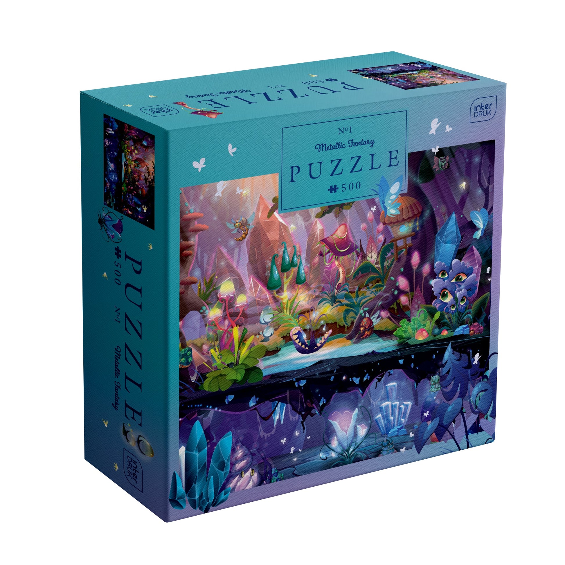 Metálfényű fantázia – Varázserdő Interdruk 500 darabos kirakó puzzle (ID-PUZ500MFMF) - puzzlegarden