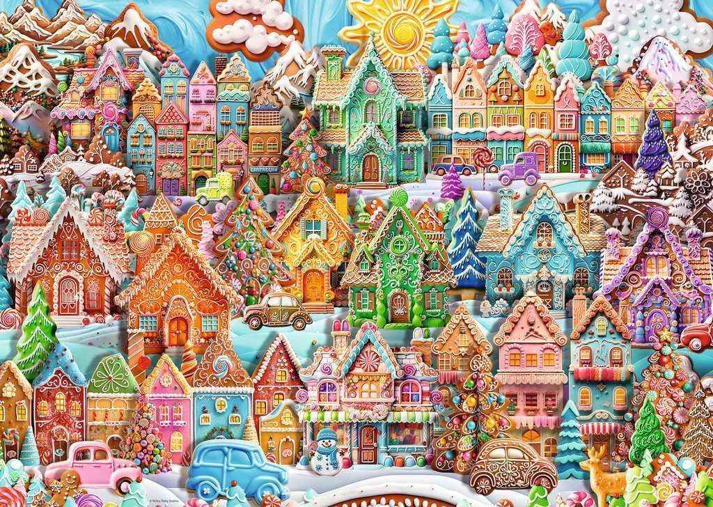 Mézeskalács Város Ravensburger 1000 darabos kirakó puzzle (RA - 12001267 4005555012672) - puzzlegarden