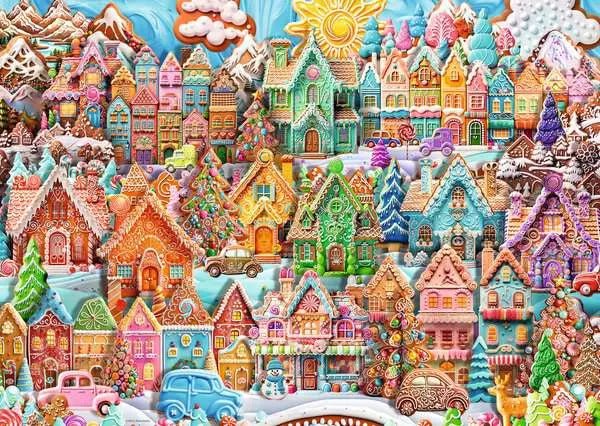 Mézeskalács Város Ravensburger 1000 darabos kirakó puzzle (RA - 12001267 4005555012672) - puzzlegarden