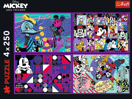 Mickey egér kalandjai – 4x250 Trefl 250 darabos kirakó puzzle (TR-13308) - puzzlegarden