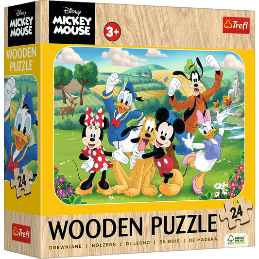 Mickey és Barátai - Fa kirakó Trefl Wood Craft 24 darabos kirakó puzzle (TR - 20278 5900511202786) - puzzlegarden