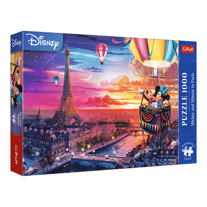 Mickey és Minnie Párizsban Trefl 1000 darabos kirakó puzzle (TR-10917) - puzzlegarden