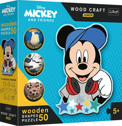 Mickey - FA kirakó Trefl Wood Craft 50 darabos kirakó puzzle (TR-20199 5900511201994) - puzzlegarden