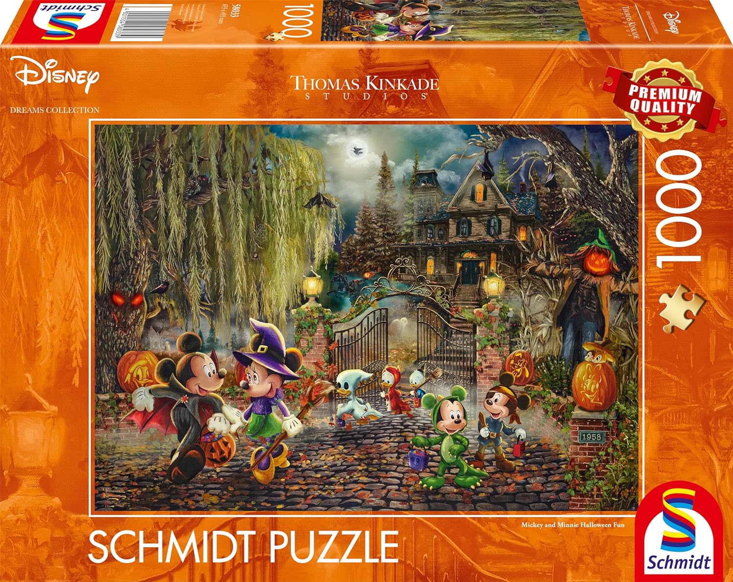 Mickey & Minnie Halloween Móka Schmidt 1000 darabos kirakó puzzle (SCH-58033 4001504580339) - puzzlegarden