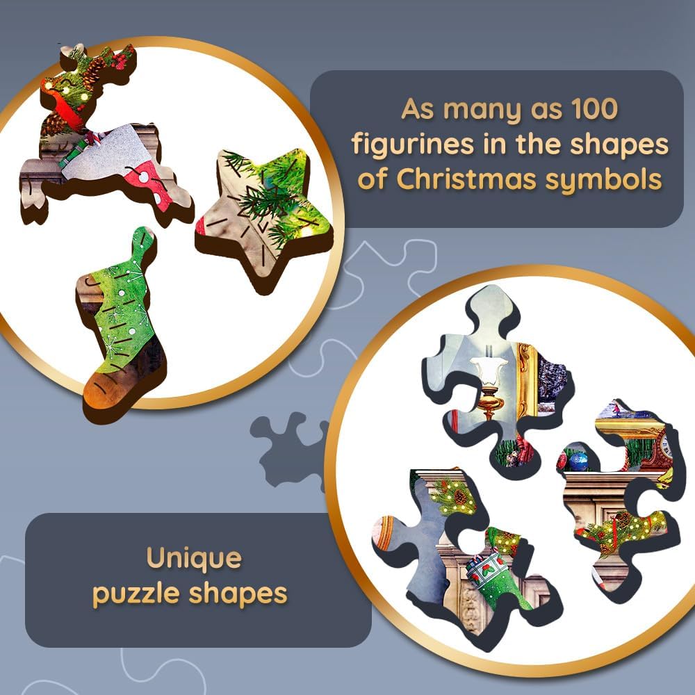 Mikulás és segítői - Fa kirakó Trefl Wood Craft 1000 darabos kirakó puzzle (TR-20170) - puzzlegarden