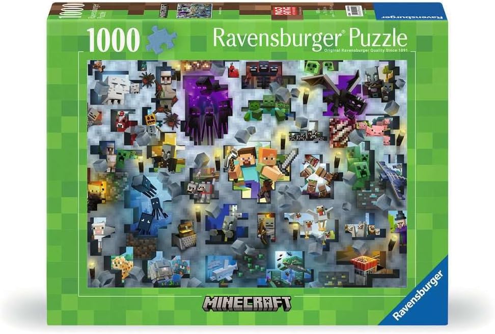 Minecraft Ravensburger 1000 darabos kirakó puzzle (RA-12000422) - puzzlegarden