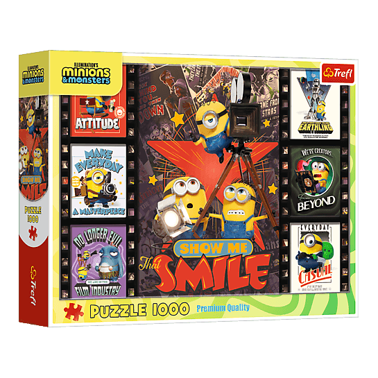 Minyonok 3 – Filmkockák Trefl 1000 darabos kirakó puzzle (TR-10992) - puzzlegarden
