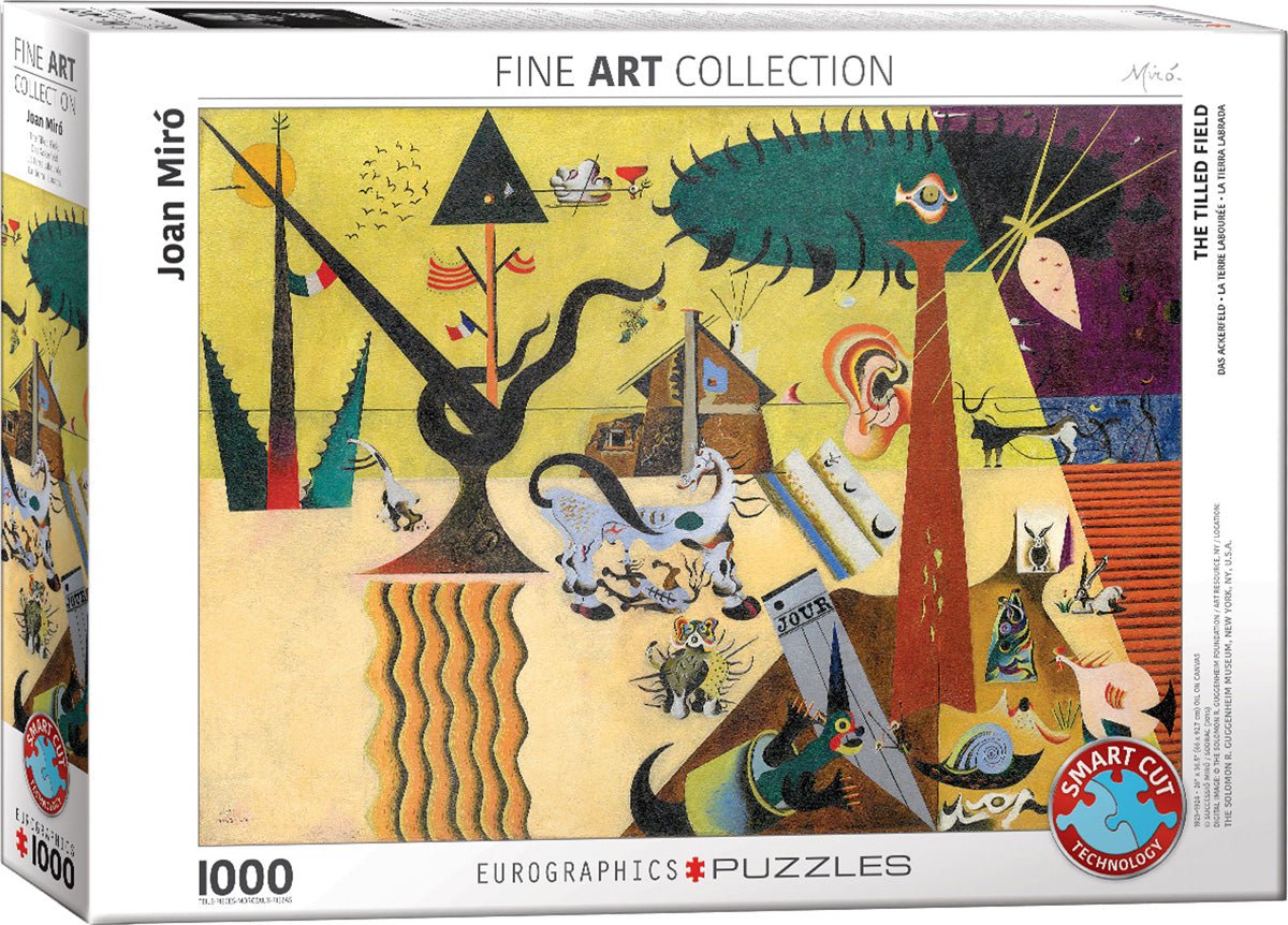 Miró - A Művelt Mező EuroGraphics 1000 darabos kirakó puzzle (EUR-6000-0858 628136608589) - puzzlegarden