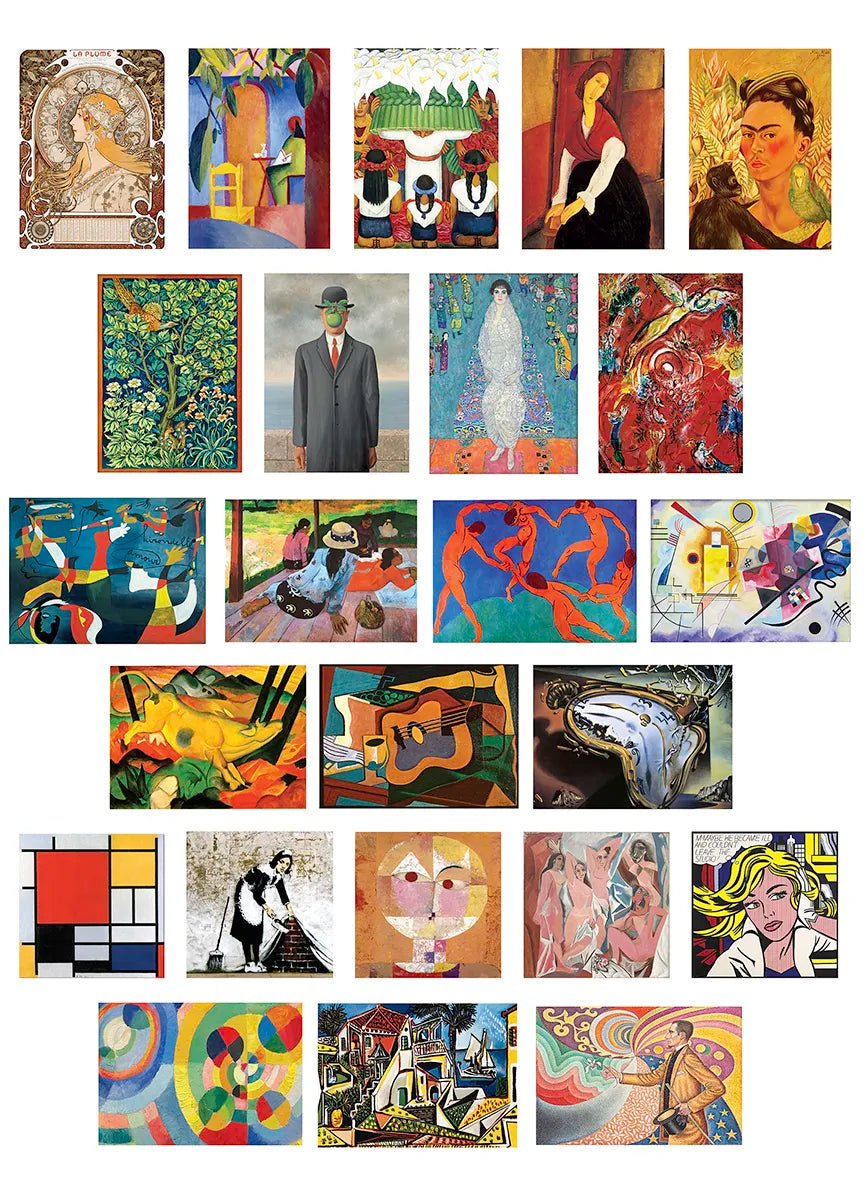 Modern művészet – puzzle adventi naptár Eurographics 24x50 darabos kirakó puzzle (EUR-8924-6230) - puzzlegarden