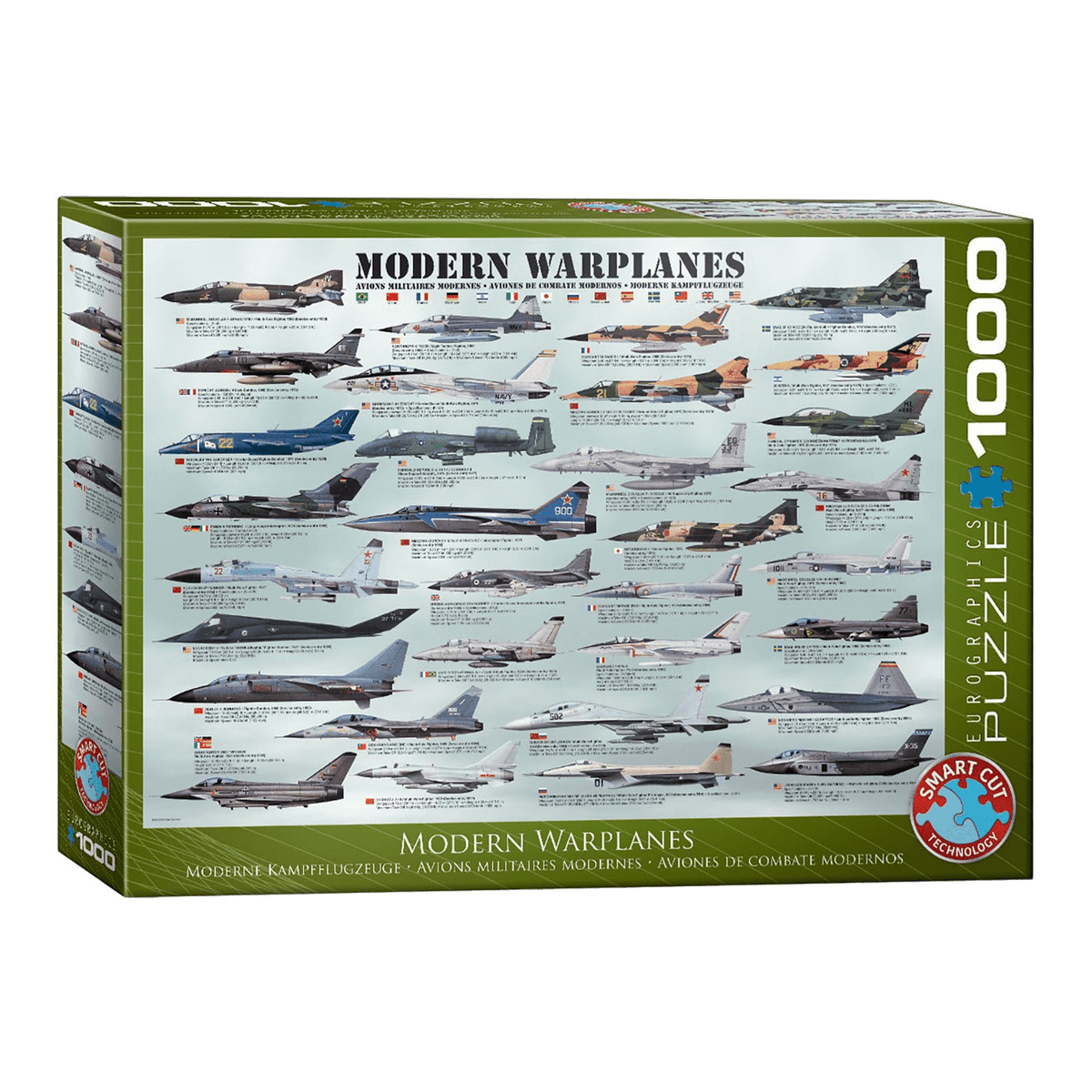 Modern Vadászgépek Eurographics 1000 darabos kirakó puzzle (EUR-6000-0076) - puzzlegarden