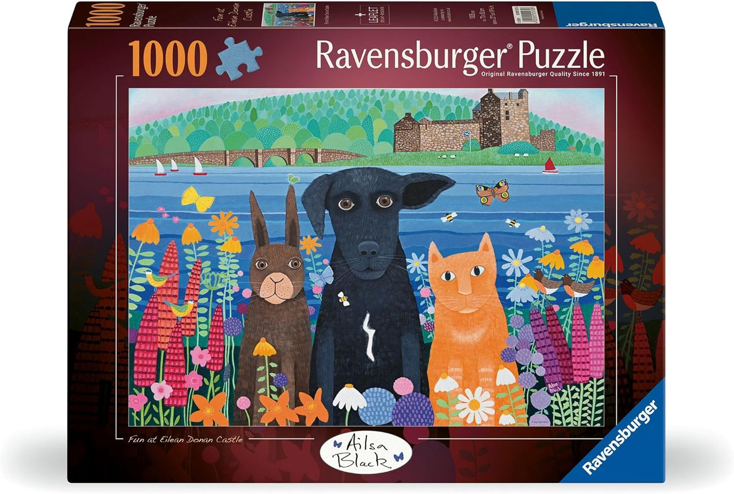 Móka az Eilean Donan kastélynál Ravensburger 1000 darabos kirakó puzzle (RA-12001575) - puzzlegarden