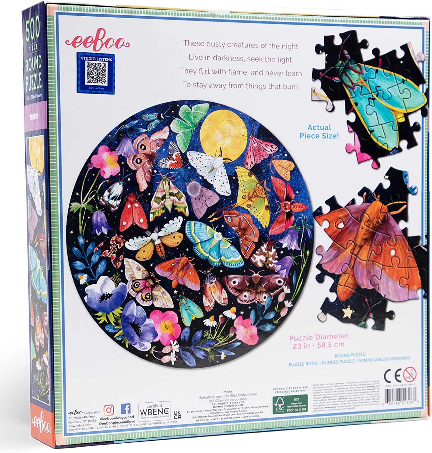 Molyok Eeboo 500 darabos kirakó puzzle (EB-PZFMOT 689196513268) - puzzlegarden