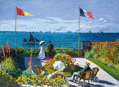 Monet - A Kert Sainte-Adresse-ben Bluebird 3000 darabos kirakó puzzle (BB-60158 3663384601583) - puzzlegarden