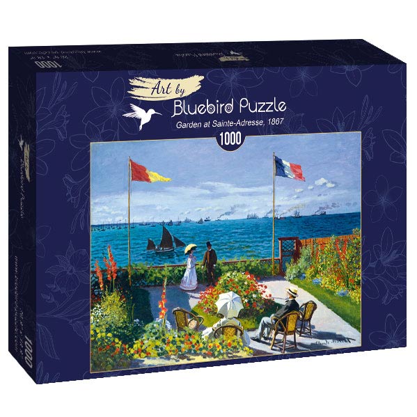 Monet - A Kert Sainte-Adresse-ben Bluebird 1000 darabos kirakó puzzle (BB-60238 36633846ö2382) - puzzlegarden