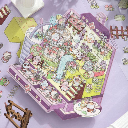 Monet festőládája - matricajelenet Simno 1 darabos kirakó puzzle (SN-6941776320791) - puzzlegarden