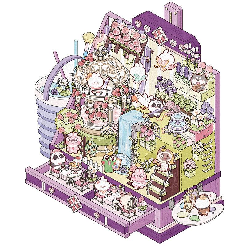 Monet festőládája - matricajelenet Simno 1 darabos kirakó puzzle (SN-6941776320791) - puzzlegarden