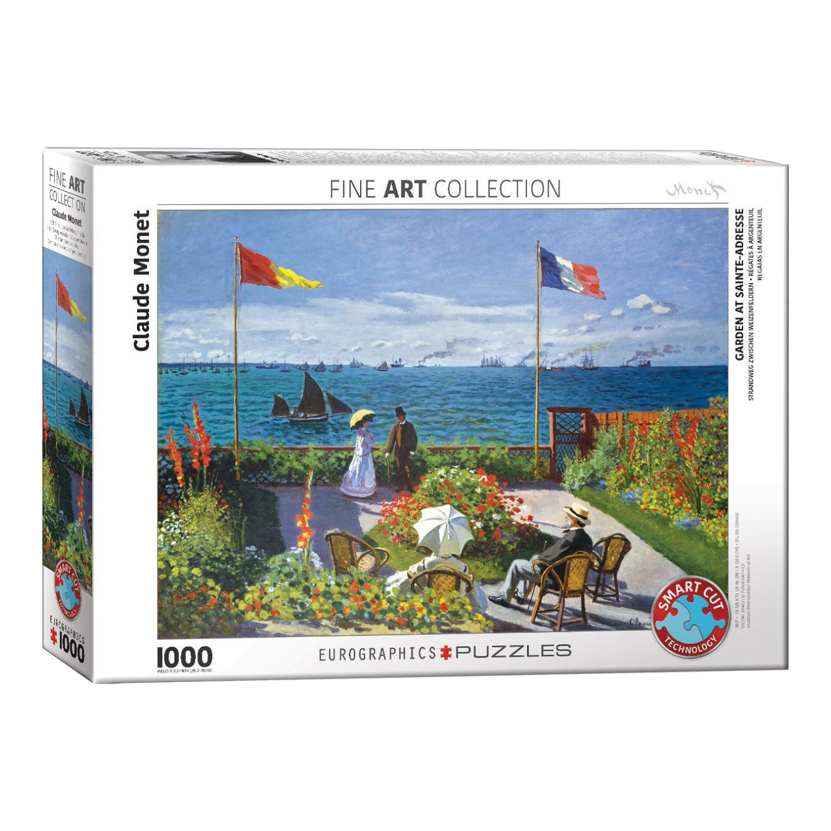Monet – Kert Sainte-Adresse-ban Eurographics 1000 darabos kirakó puzzle (EUR-6000-6039) - puzzlegarden