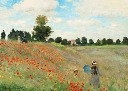 Monet művészete: A Sainte - Adresse - i terasz, 1867 – Pipacsmező, 1873 – 2×500 Grafika 500 darabos kirakó puzzle (GR-33666) - puzzlegarden
