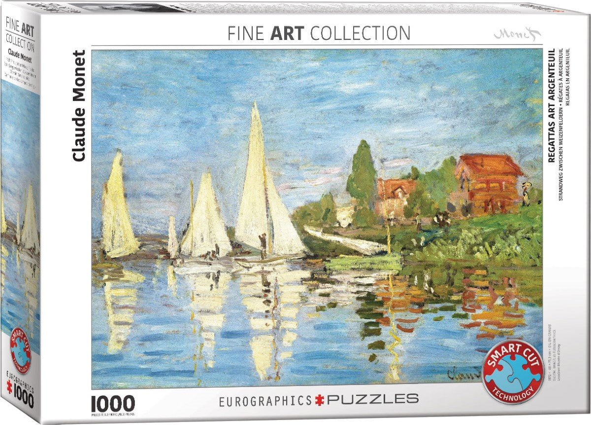 Monet – Regatta Argenteuil-ben Eurographics 1000 darabos kirakó puzzle (EUR-6000-6040) - puzzlegarden