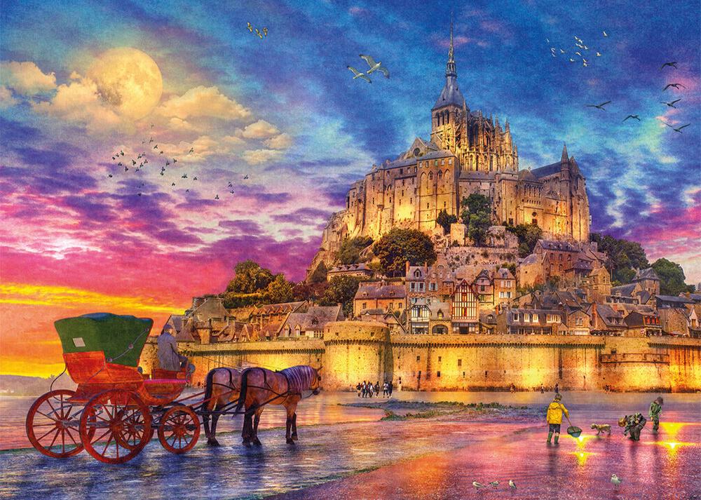 Mont Saint - Michel Gibsons 1000 darabos kirakó puzzle (G - G6408 5012269064087) - puzzlegarden