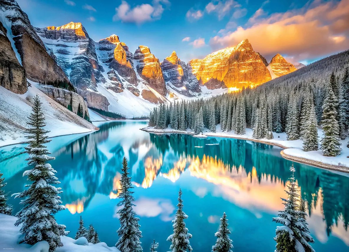 Moraine-tó télen Eurographics 1000 darabos kirakó puzzle (EUR-6000-6101) - puzzlegarden