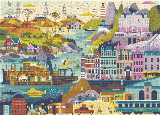 Movie Masters – Wes Anderson filmjei HEYE 1000 darabos kirakó puzzle (HE-30020) - puzzlegarden