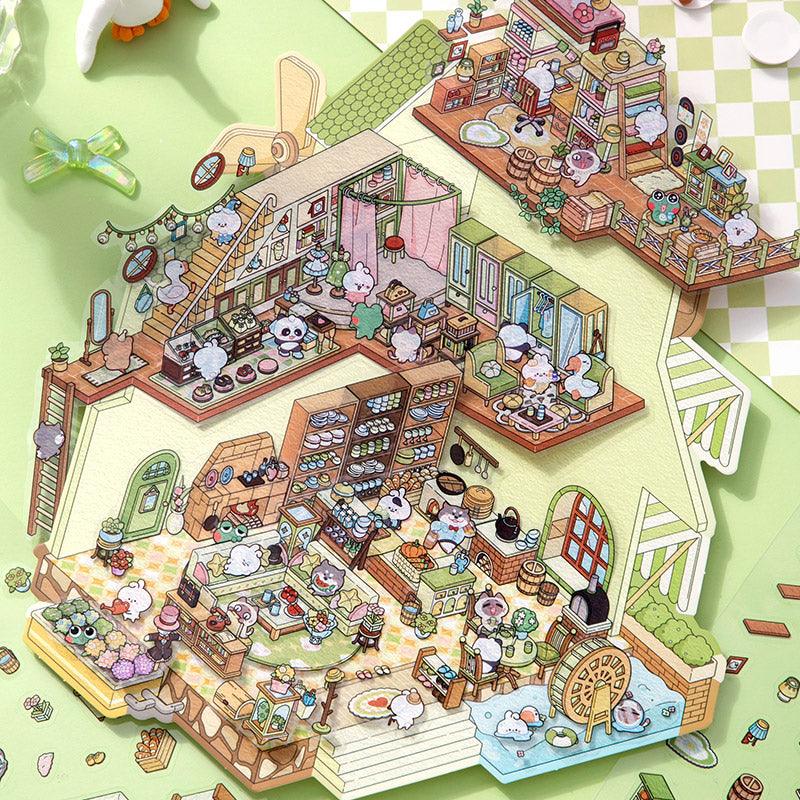 Mozgó kastély - matricajelenet Simno 1 darabos kirakó puzzle (SN-6941776319672) - puzzlegarden