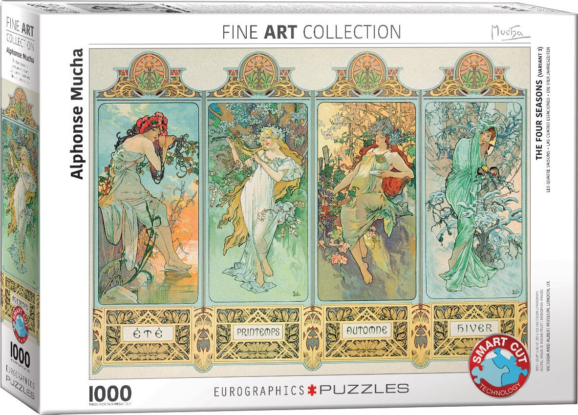 Mucha - A Négy Évszak EuroGraphics 1000 darabos kirakó puzzle (EUR-6000-0824 628136608244) - puzzlegarden