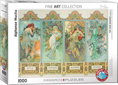 Mucha - A Négy Évszak EuroGraphics 1000 darabos kirakó puzzle (EUR-6000-0824 628136608244) - puzzlegarden