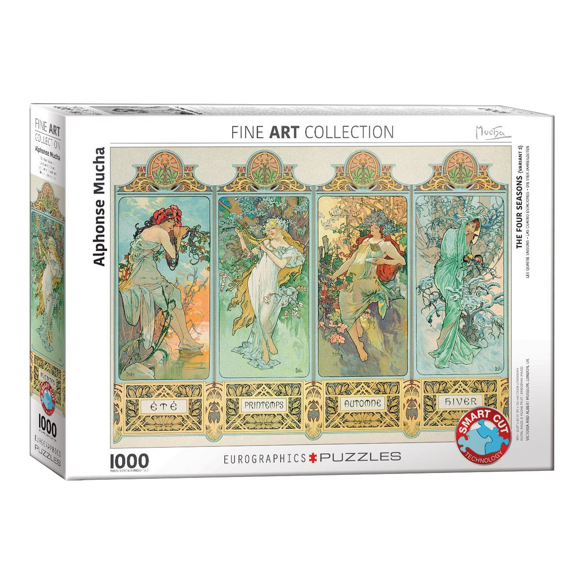 Mucha - A Négy Évszak Eurographics 1000 darabos kirakó puzzle (EUR-6000-0824) - puzzlegarden