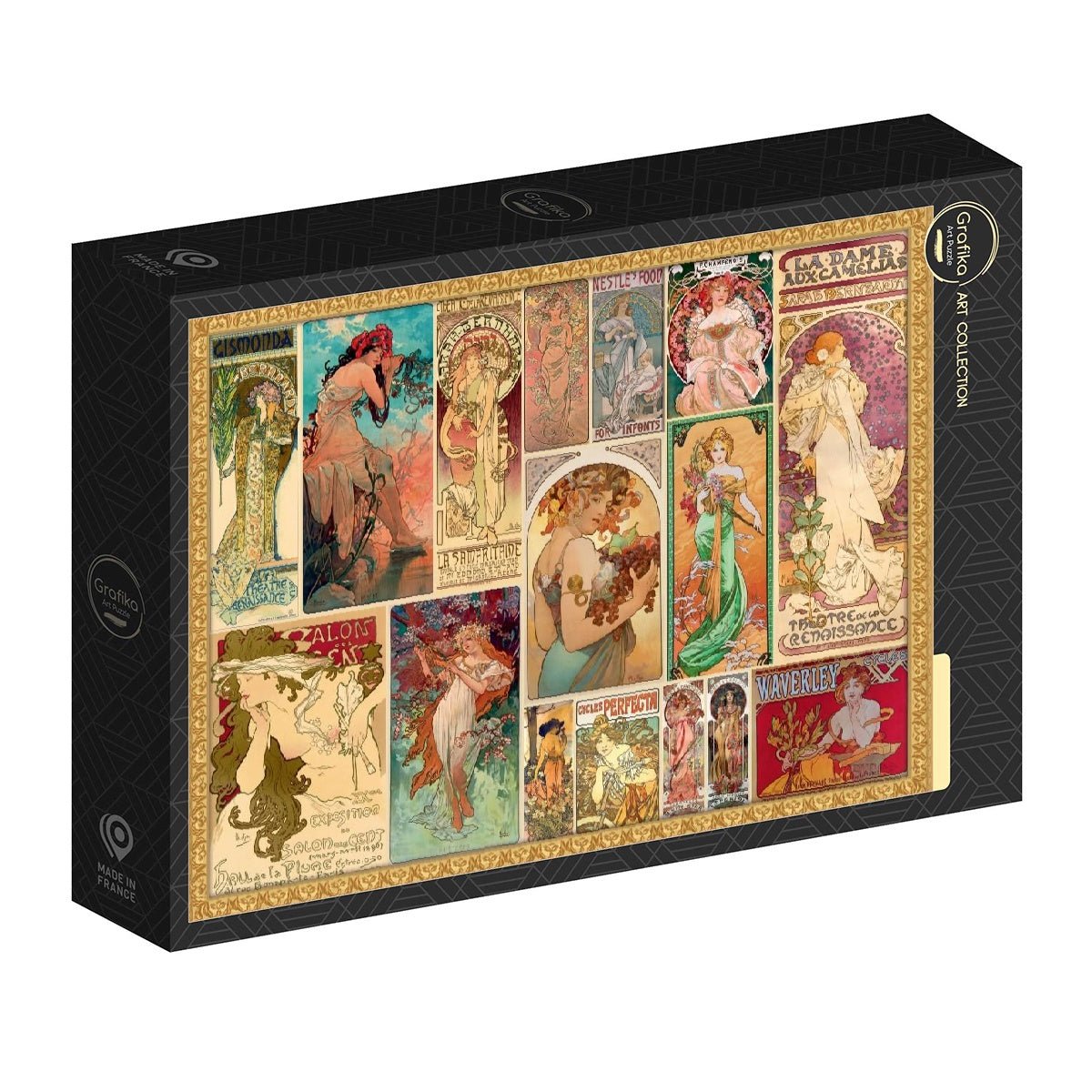 Mucha – Kollázs Grafika 2000 darabos kirakó puzzle (GR-33786) - puzzlegarden