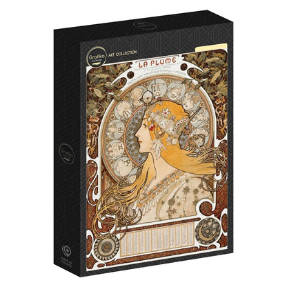 Mucha – La Plume, 1896–97 Grafika 1000 darabos kirakó puzzle (GR-33428) - puzzlegarden