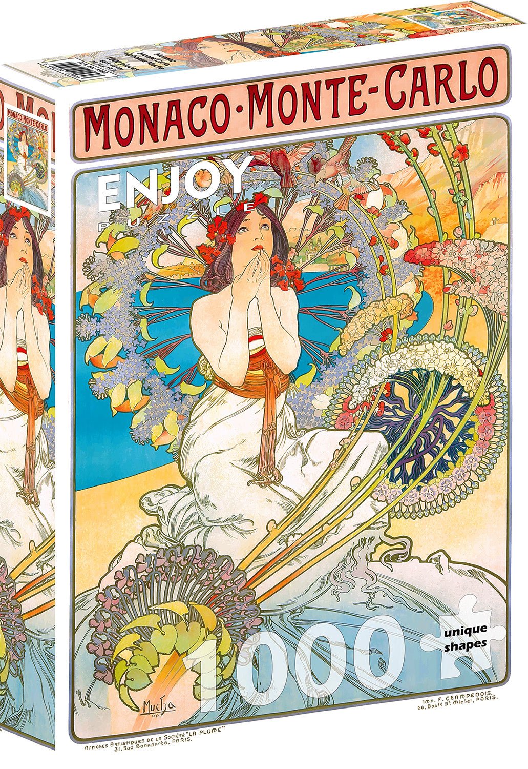 Mucha - Monaco ENJOY 1000 darabos kirakó puzzle (EN-1560 5949194015603) - puzzlegarden