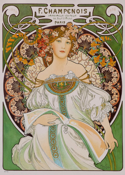 Mucha művészete: Ábrándozás, 1898 – Lefèvre - Utile kekszek, 1896 – 2×500 Grafika 500 darabos kirakó puzzle (GR-33776) - puzzlegarden