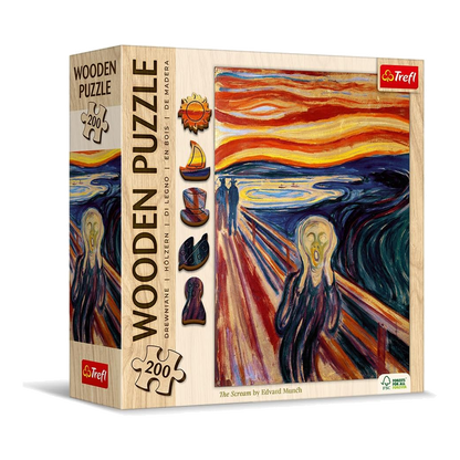 Munch - A sikoly - FA kirakó Trefl 200 darabos kirakó puzzle (TR-20252) - puzzlegarden
