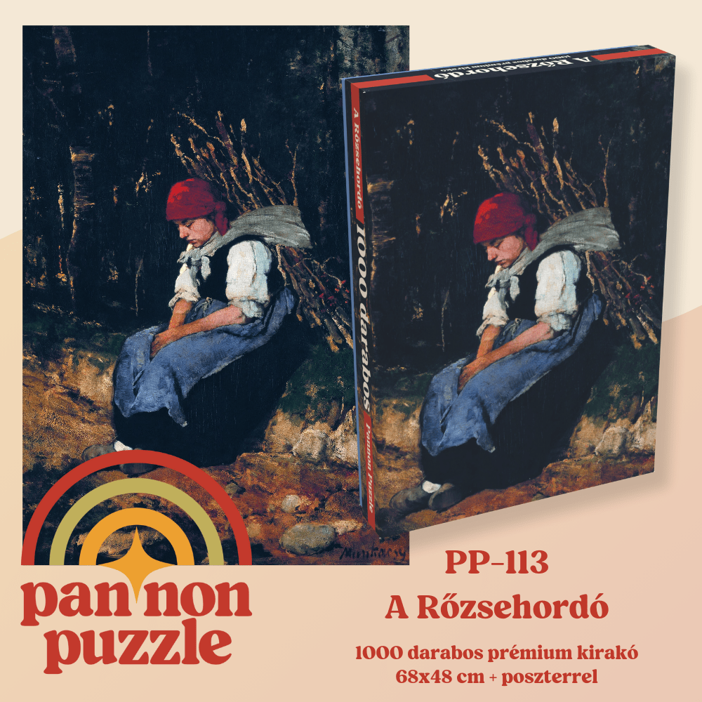 Munkácsy Mihály - A Rőzsehordó Pannon Puzzle 1000 darabos kirakó puzzle (PP-113) - puzzlegarden