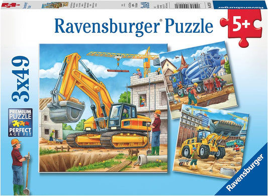 Munkagépek - 3x49 Ravensburger 49 darabos kirakó puzzle (RA-09226 4005556092260) - puzzlegarden