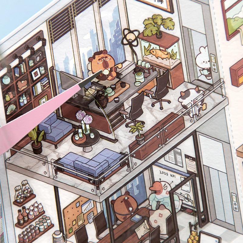 Munkanapló - matricajelenet Simno 2 darabos kirakó puzzle (SN-6941776322023) - puzzlegarden