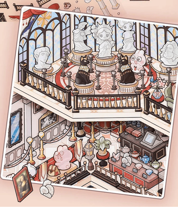 Művészeti múzeum - matricajelenet Simno 1 darabos kirakó puzzle (SN-6941776327974) - puzzlegarden