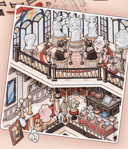 Művészeti múzeum - matricajelenet Simno 1 darabos kirakó puzzle (SN-6941776327974) - puzzlegarden