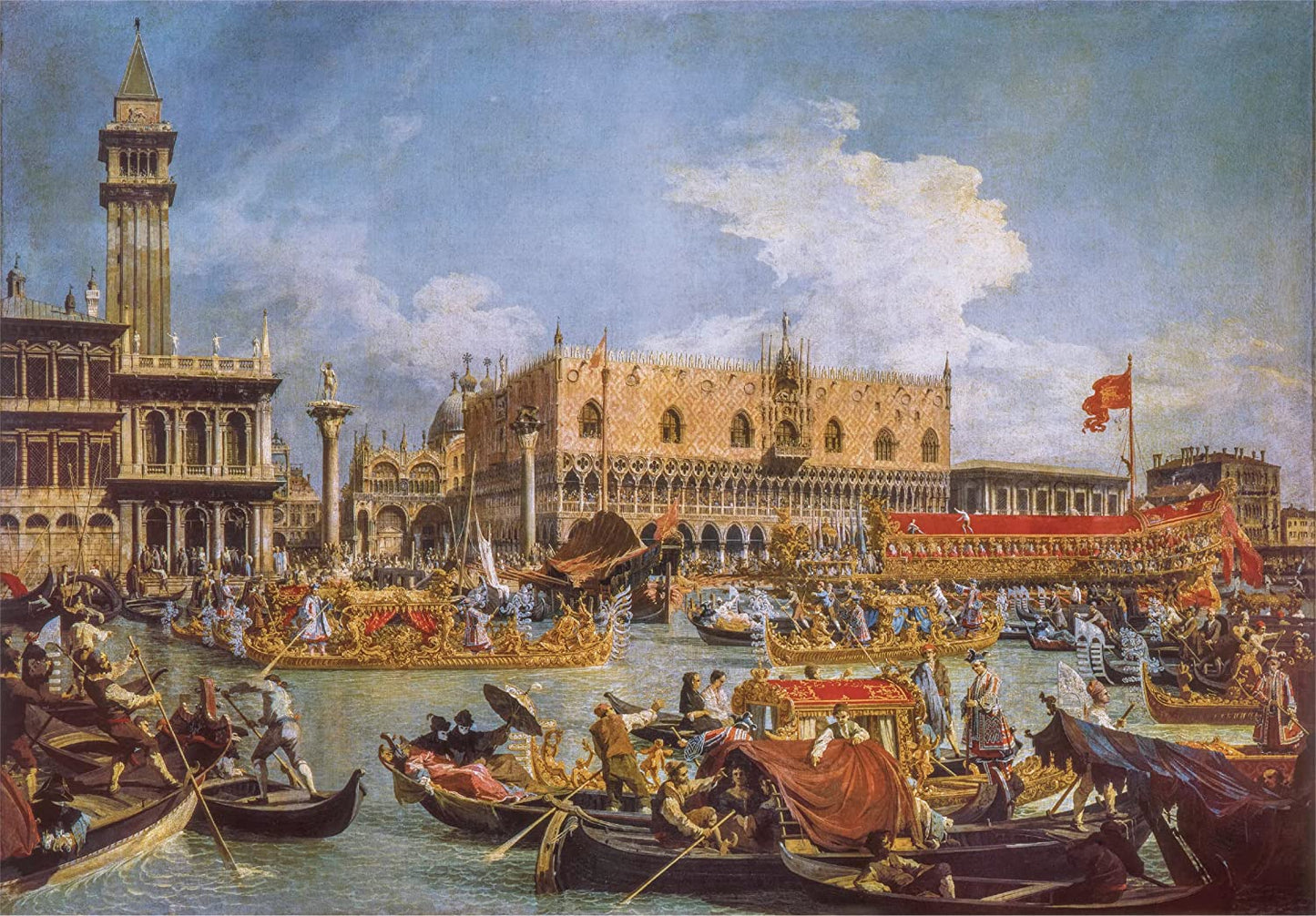 Múzeum Kollekció: Canaletto - A dózse díszgondolája a mólónál, áldozócsütörtökön Clementoni 1000 darabos kirakó puzzle (CL-39792 8005125397921) - puzzlegarden