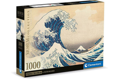 Múzeum Kollekció: Hokusai - A nagy hullám Clementoni 1000 darabos kirakó puzzle (CL-39707 8005125397075) - puzzlegarden