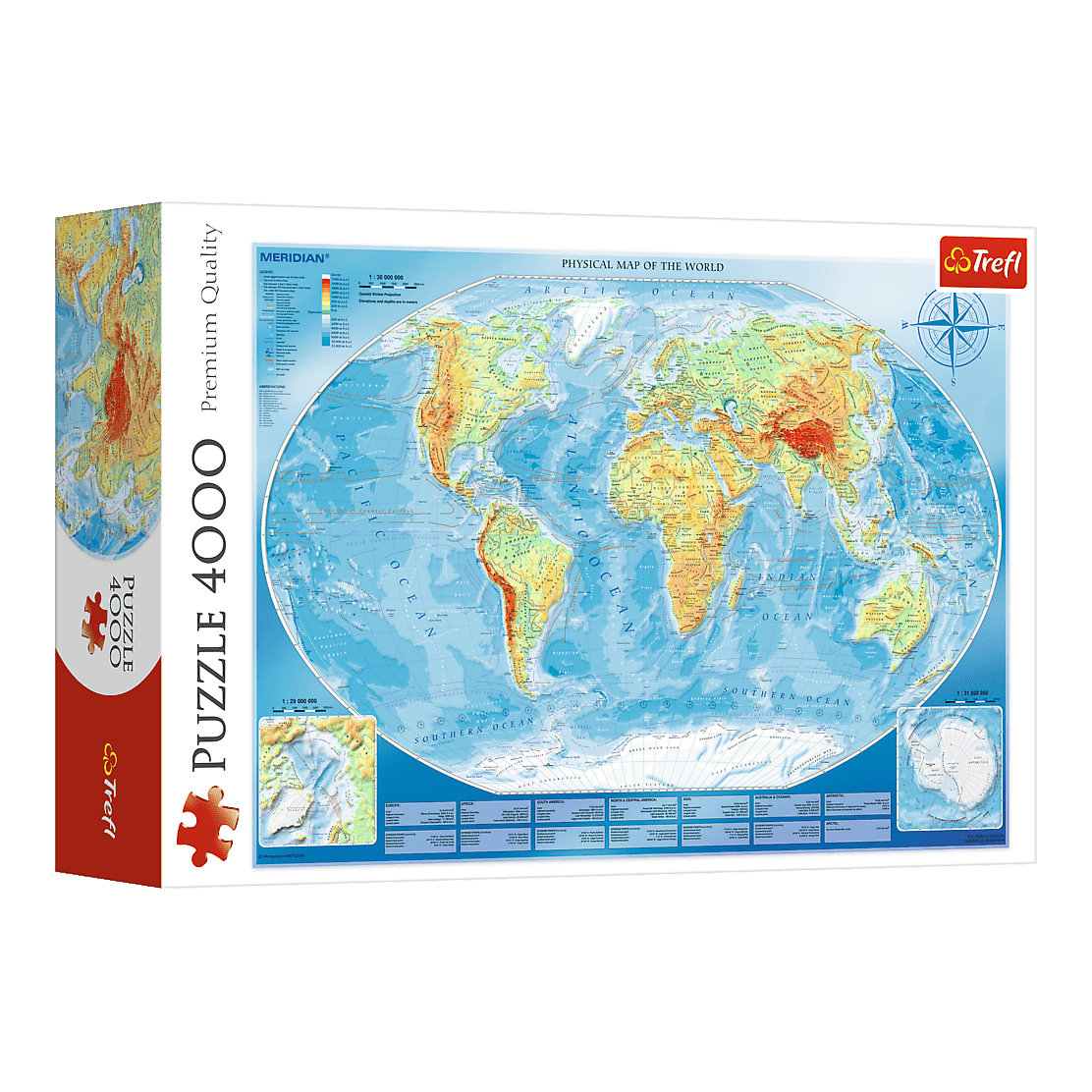Nagy Földrajzi Világtérkép Trefl 4000 darabos kirakó puzzle (TR-45007) - puzzlegarden