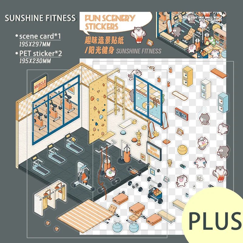 Napfény Fitnesz - matricajelenet Simno 1 darabos kirakó puzzle (SN-6941776318279) - puzzlegarden
