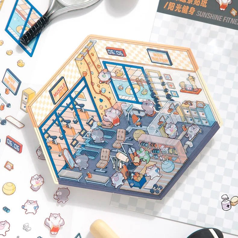 Napfény Fitnesz - matricajelenet Simno 1 darabos kirakó puzzle (SN-6941776318279) - puzzlegarden