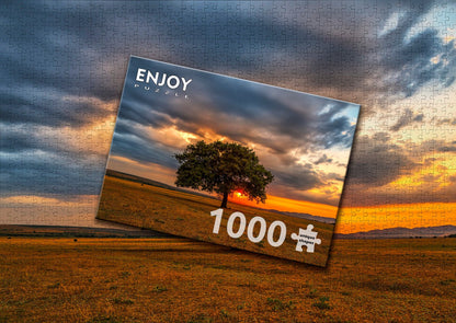 Napfogyatkozás a levelek mögött Enjoy 1000 darabos kirakó puzzle (EN - 2065 5949194020652) - puzzlegarden