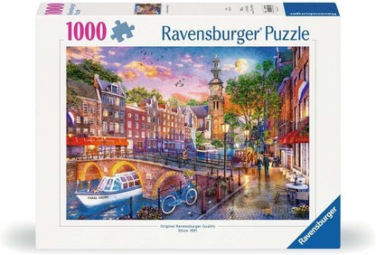 Naplemente Amszterdam felett Ravensburger 1000 darabos kirakó puzzle (RA-12000884) - puzzlegarden